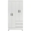 Guarda Roupa 4 Portas 2 Gavetas Branco